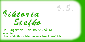 viktoria stefko business card